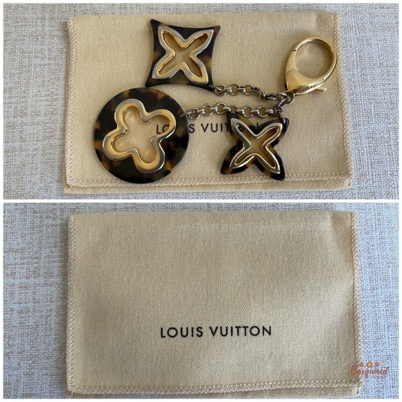 Authentic LOUIS VUITTON Tortoise Shell Bag Charm - Picture 12 of 12